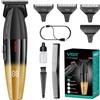 VGR 906 Fresh Fade - Regolabarba professionale da uomo, 9000 giri/min, senza fili, con lama a T DLC, per barbieri e ricaricabile tramite USB