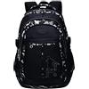 Peuignao Set Zaino Scuola Media Ragazza Set Zaini per La Scuola Daypack Zaino Diario Scuola Superiore Secondaria Liceo Ragazzo Borsa Zainetto Scuola Donna Zainetti Zaini Scuola Università Libri Viaggio Nero