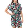 Vero Moda Vestito Camicia Nero/Rosa Donna Easy, blu, M