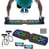Mualady Tavola per Flessioni 14 in 1, Pieghevole Push up Board con Fasce di Resistenza, Multifunzionale Attrezzi Palestra Casa, Gym Fitness Push up