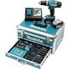 Makita DHP453RFX2 Trapano Percussione Batteria 18V 42 Nm 2x3.0Ah 96 Accessori