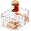 InterDesign iDesign Organizer cucina, Piccolo box frigo in plastica priva di BPA, Contenitore frigo adatto anche all'ufficio e altri ambienti, trasparente