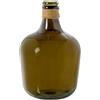 DRW Vaso da pavimento in vetro Yea marrone e naturale, 30 x 30 x 43 cm