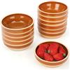 BELLE VOUS Set 12 Ciotole in Terracotta - Cocotte Monoporzione da Forno - Terrine Tradizionali per Tapas - Terrine 175 ml - Piatti Cazuelas Coccio - Mini Tegami Cucina