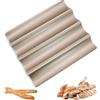 Cisolen Teglia per Baguette Stampo per pane da forno per 4 baguette perforato French Stick Pan Baguette antiaderente Pan French Bread Baking Pan Scanalature Onde Pan per pane Vassoio di cottura