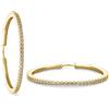GAVU Orecchini Cerchio Donna Piccoli, Orecchini Donna Argento 925 Placcato Oro 14k con Zirconia Cubica
