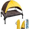 Murman Brandina Per Cani E Gatti Con Tettuccio, Lettino Rialzato Rinfrescante Per Animali Domestici, Cuccia Cani Lettino Portatile Brandina Rialzata Per Cani, Per Spiaggia, Campeggio All'aperto E Giardino