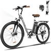 HITWAY Bici Elettrica per Donna, 28 Pollici Bicicletta Elettrica Pedelec, Batteria Rimovibile 36V/13Ah, Motore 250W, Massimo 25km/h, Trasmissione a 7 Velocità, City E-Bike Fino a 35-90km