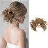 HSAJS Chignon Capelli Con Pinza Corto Coda di Cavallo Con Pettini Clip Updo Finta Clip Coda Cavallo Posticci Disordinati Crea Bellezza Disordinata
