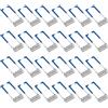PATIKIL 41x15mm Faretto Clip Molla 24pz Diodo Emettitore Illuminazione Integrata Accessori Morsetti Protettivi per Soffitto Lampada Blu