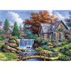 MEIYUDA Diamond Painting Paesaggio, 5D Diamond Painting Kit Completo Cottage, 5D Pittura Diamante Painting Kit Ricamo a Punto Croce Artigianale Per La Decorazione Della Parete Di Casa 40x30cm