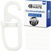 Your Day Mate 60 x Ganci Tenda con Occhielli da 6 mm, per Anelli per Tende Fino a Ø 6 mm, Bianco, per Binari e Bastoni per Tende, Gancetti per Tende da 6 mm, Accessori per Tende, Ganci Tende da 6 mm, Ganci a Clip