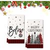 Yaclonq 2 strofinacci da cucina natalizi in morbida microfibra, ideali come regalo per donne e uomini, decorazione alla moda, asciugamani da cucina, decorazione invernale (Xmas 2)