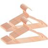 ABHENG 50 Pezzi Appendiabiti in metallo, antiruggine, salvaspazio, robusto, cromato, Scanalature Antiscivolo, Forte e Resistente, 42 x 0,3 x 21 cm (L x B x H), Oro Rosa, AIY0350R