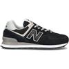 NEW BALANCE 574 Sneaker uomo nera in suede