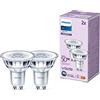 Philips Lighting Philips LED Faretto LED, Luce Bianca Fredda, 50 W, GU10, 2 pezzi