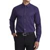 HISDERN Camicia Uomo Maniche Lunghe Formale Camicie Uomo Bordeaux Regular Fit Cotone Camicia Uomo de Primavera Autunno Invernale 4XL