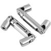 Lazmin112 Albero di trasmissione 2PCS per camion RC, Albero di trasmissione in metallo per accessori RC di ricambio per camion militare scala 1/16 RC WPL