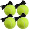 Orrdiffi Palla da Tennis con Corda Tennis Trainer,Palla Allenamento Tennis,con elastici per Allenamento Personale, Animali Domestici, Adulto Bambini Giocatore Principiante (4 Pezzi)