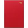 Letts of London Agenda settimanale 2025, formato A4, colore rosso