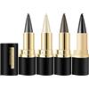 Generico Crema per eyeliner nero naturale | 4pcs Eyeliner in gel lunga tenuta Ayky | Gel per eyeliner waterproof lunga durata | Matita gel portatile EyeLiner prova di sbavature | Palette di ombretti