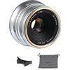 7artisans 25 mm f1.8 messa a fuoco manuale prime MFT obiettivo fisso per Olympus e Panasonic micro quattro terzi M4/3 fotocamera - argento