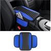 GTLM Aggiornato Copri Bracciolo Auto,Pelle in Microfibra Copri Poggiabraccio Auto con 2 Tasche Portaoggetti,Copri Poggia Braccio per Auto Accessori Auto Interno per i Veicoli (Blu)