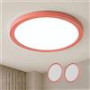 LQWELL® Plafoniera Lampada da soffitto a LED, Lampada da bagno impermeabile IP44 Rotonda Piatta 18W 6000K 1600LM Sottile per Soggiorno Bagno Camera da letto Cucina Seminterrato Ufficio, 220 * 24mm