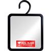 Mirrorvana Specchio appendibile da doccia antiappannamento - specchio rasatura in vetro, infrangibile, specchio barba da bagno, 20 x 18 cm