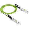 10Gtek [Green] 10G SFP+ DAC Cavo 0.5-Meter(1.65ft), Twinax SFP+ Cavo per Cisco SFP-H10GB-CU0.5M, Meraki MA-CBL-TA-0.5M, Ubiquiti UniFi, D-Link, Supermicro, Mikrotik, Open Switches