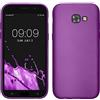 kwmobile Custodia Compatibile con Samsung Galaxy A5 (2017) Cover - Back Case Morbida - Protezione in Silicone TPU Effetto Metallizzato viola metallizzato