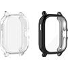 Moorovgi Cover Protettiva Compatibile con Amazfit GTS2,Antiurto Schermo TPU Protezione Custodia per Amazfit GTS2/Amazfit GTS 2E/Amazfit GTS2 ESIM (Trasparente+Nero)