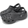 Crocs Classic Platform Glitter Clog W Black Women Slip On Sandal 207241-001