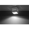 Plafoniera Quadrata da Soffitto in Alluminio LOBO G9 Bianca da interno