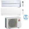 Mitsubishi Climatizzatore Condizionatore Mitsubishi Kirigamine Style Bianco più MSZ-AY Wifi Dual Split R32 Inverter 12000 + 12000 BTU con U.E. MXZ-2F53VF NOVITÁ Classe A+++/A++