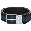 Montblanc Cintura in pelle blu sfumato Uomo Montblanc