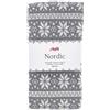 Tessuto maglina Knit Nordic Grigio e Bianco