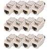 DIGITUS Modulo Keystone Cat 8.1-12 Pezzi - Presa di Rete RJ45 Cat8 schermato - 2000 MHz - 25GBase-T & 40GBase-T - 25 Gbit/s & 40 Gbit/s - AWG 26/7 a AWG 22/1 - Montaggio Senza Attrezzi