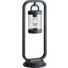 Trio Leuchten 504160142 - Lampada da esterni per vialetti Sambesi, in alluminio pressofuso nero opaco, acrilico trasparente, non inclusa 1 x E27.