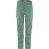 Fjall Raven - Pantaloni da trekking convertibili - Abisko Hike Zip-Off Trs W Patina Green per Donne - Taglia 36 EU - Verde