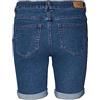 VERO MODA Vmluna Mr Long Fold Shorts Mix Ga Pantaloncini di Jeans, Media Blu Denim, S Donna