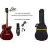 EKO NXT A100ce See Throug RED CHITARRA ACUSTICA ELETTRIFICATA + Borsa +Tracolla