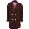 Celine Pre-Owned - Cappotto doppiopetto - Donna - lana/poliestere - Taglia unica - Blu