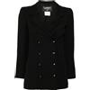 CHANEL Pre-Owned - Giacca con bottoni CC 1993 - Donna - seta/lana - Taglia unica - Nero