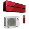 Mitsubishi Electric Climatizzatore Condizionatore Mitsubishi Electric Kirigamine Style Ruby Red 12000 Btu Monosplit Inverter R-32 Wi-Fi A+++/A+++