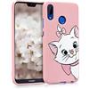 ZhuoFan Cover per Huawei P20 Lite, Custodia Cover Silicone Rosa con Disegni Ultra Slim TPU Morbido Antiurto 3D Cartoon Bumper Case Protettiva per Huawei P20 Lite, Gatto