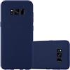 Cadorabo Custodia per Samsung Galaxy S8 PLUS in CANDY BLU SCURO - Morbida Cover Protettiva Sottile di Silicone TPU con Bordo Protezione - Ultra Slim Case Antiurto Gel Back Bumper Guscio