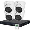 Dahua KIT VIDEOSORVEGLIANZA IP - 4 Eyeball IP 4MP + NVR IP 8ch 8MP + Hard Disk 1TB