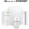 Ajax StarterKit 4G - Kit Antifurto Ajax Bianco - Centrale 4G Ethernet + Motion Protect + Door Protect + Space Control