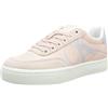 Calvin Klein Jeans Sneakers con Suola Preformata Donna Scarpe, Rosa (Peach Blush/Oyster Mushroom/Silver), 40 EU